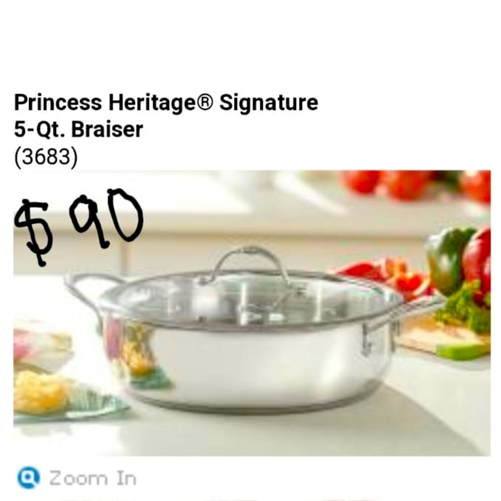 Princess Heritage signature 5-Qt Braiser